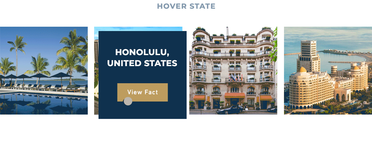 A gif showcasing a hover effect on the Hilton Worldwide website