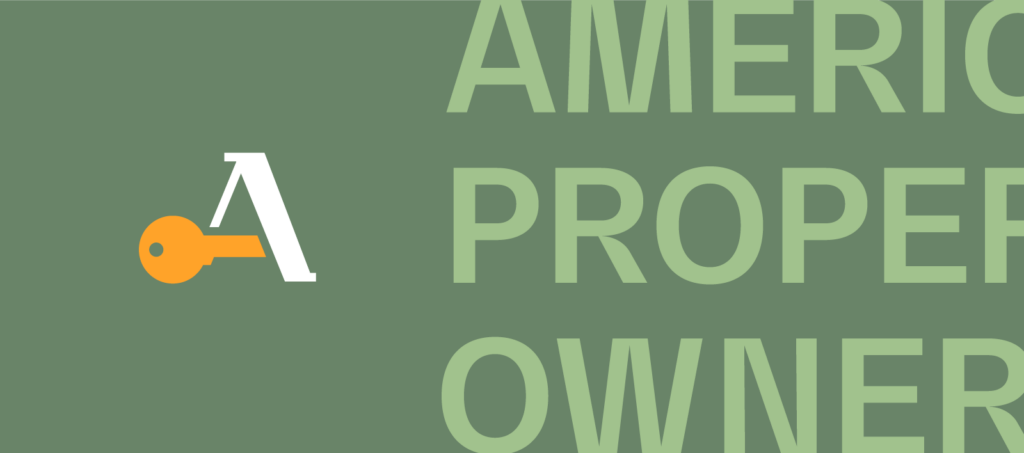 A zoomed in version of the American Property Owners Alliance logo